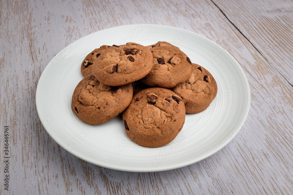 Chocolate Chip Cookies with Background Chocolate Chip Cookies with Background