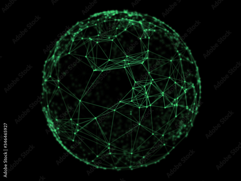 Abstract sphere geometry orb and polygonal lines and dots. Futuristic Technology (super high resolution) Abstract sphere geometry orb and polygonal lines and dots. Futuristic Technology (super high resolution)