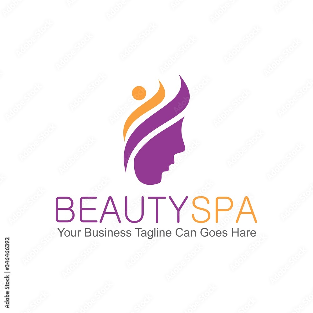 Obraz premium Beauty and Spa Related Company Vector Logo Design Template
