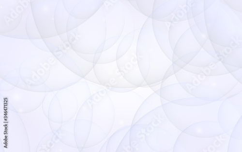 Abstract white background. Backdrop with light transparent bubbles. 3D illustration © Plastic man