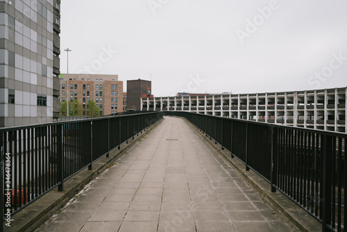 Newcastle city centre during covid 19 lockdown. The streets are empty and quiet. An unusual sight for the city. 