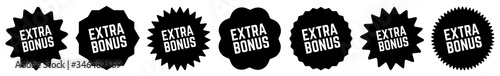 Extra Bonus Tag Black | Icon | Sticker | Deal Label | Variations
