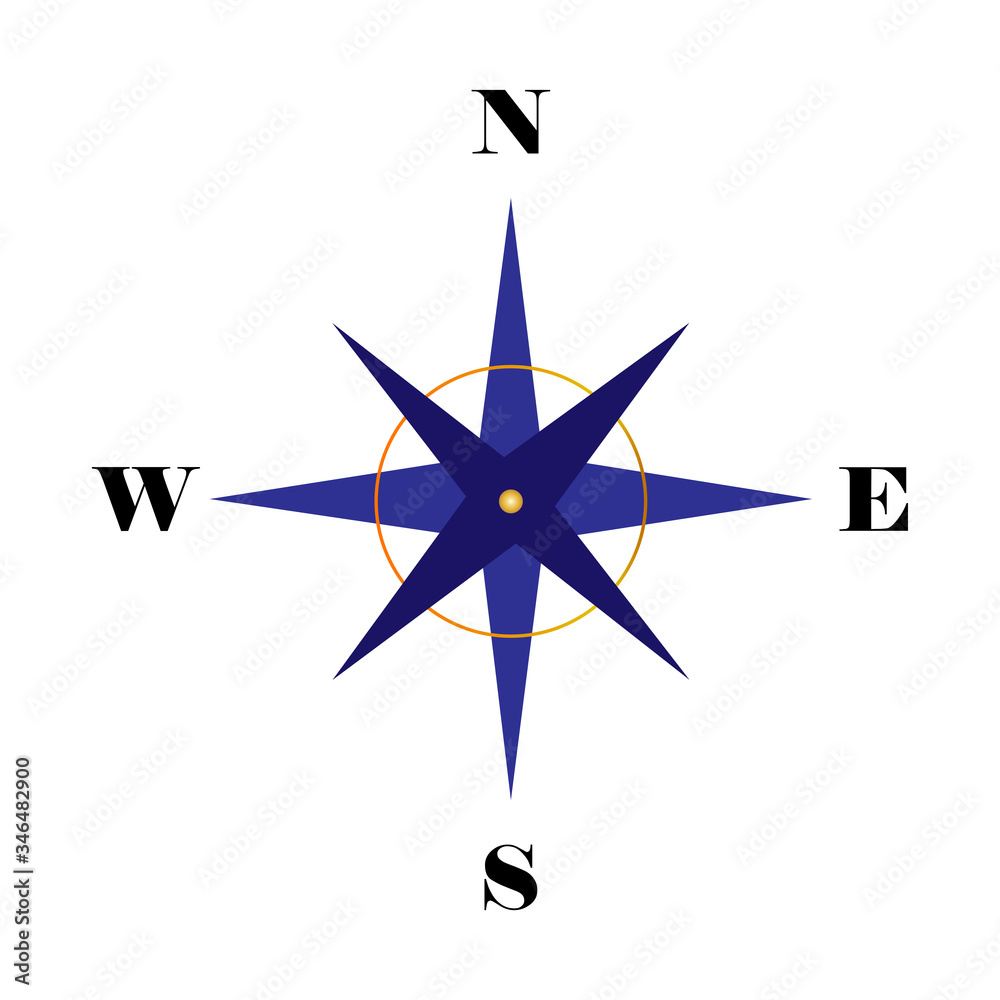 Compass symbol icon. Graphic elements for your design. Vector illustration Compass symbol icon. Graphic elements for your design. Vector illustration