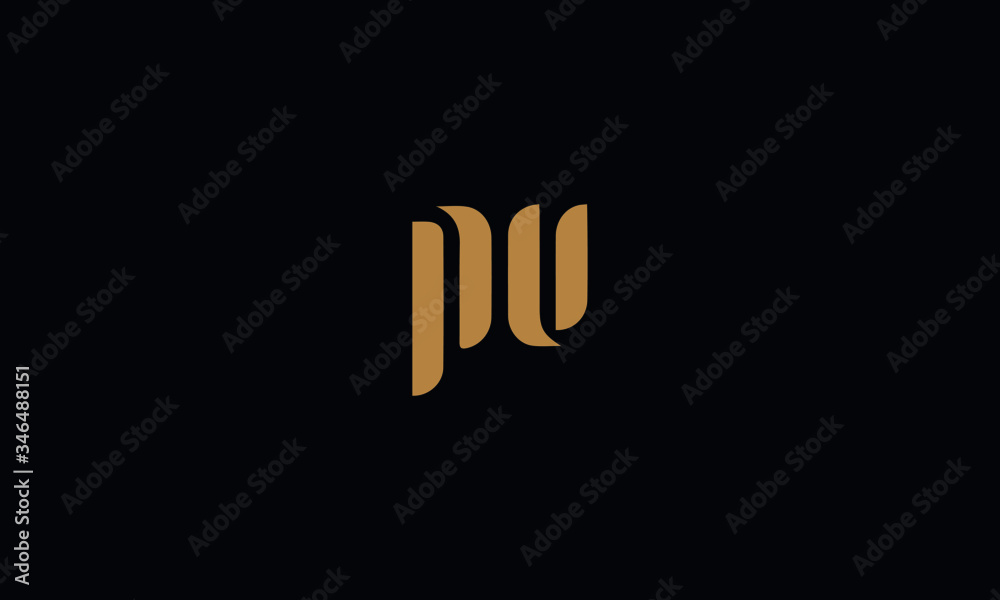Letter PV with cuts abstract alphabet, font, text, typography, initials design in gold color with black background icon for the logo Letter PV with cuts abstract alphabet, font, text, typography, initials design in gold color with black background icon for the logo