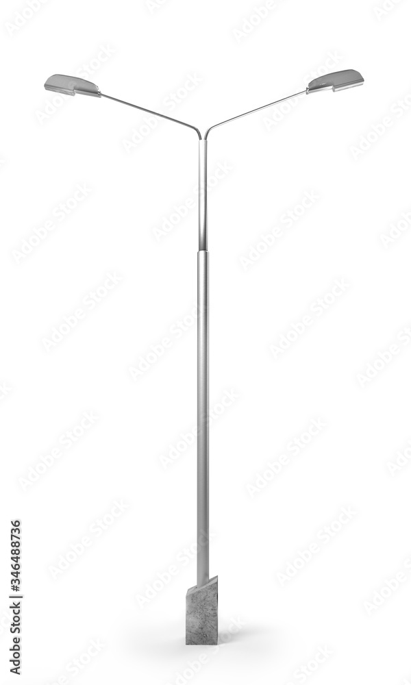 Street Lamppost Isolated on White Background 3d render Street Lamppost Isolated on White Background 3d render