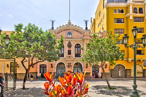 Lima, Peru : Colonial center, HDR Image photo