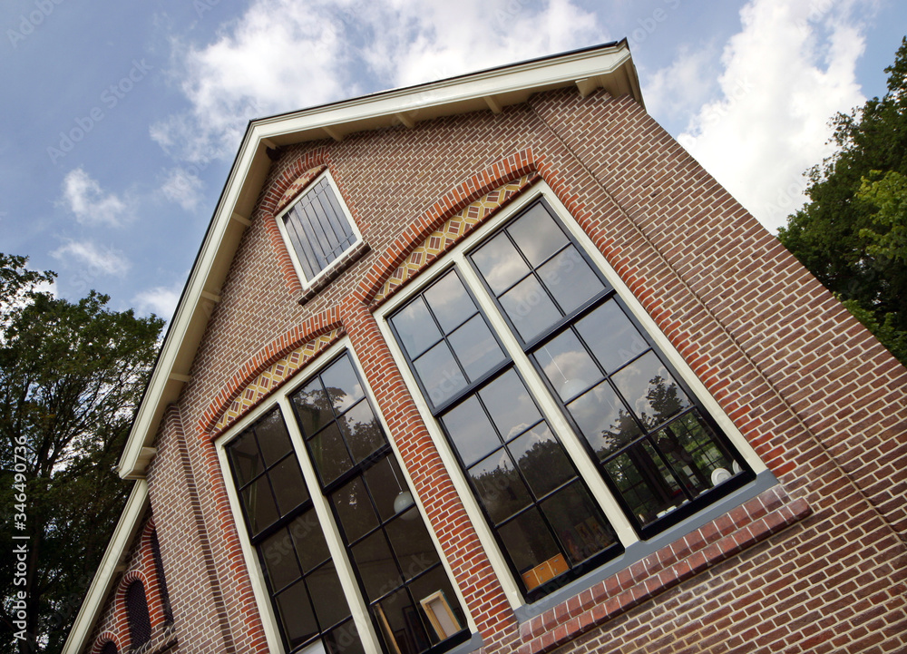 Old historic schoolbuilding. Boschoord. Maatschappij van Weldadigheid Frederiksoord Drenthe Netherlands
