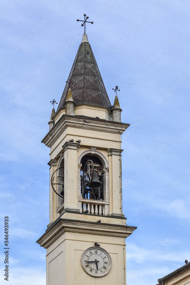 Italian Bell Tower in Rosolina, Rovigo, Italy