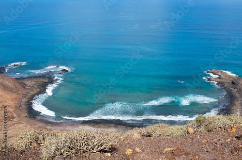 Meer, Küste, Ozean, Landschaft, Insel, Logos, Fuerteventura, Kanaren, Gran Canaria, blau, Strand, Aussicht, Urlaub