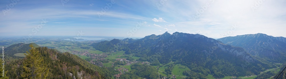 Mega-Panorama oberhalb von Aschau