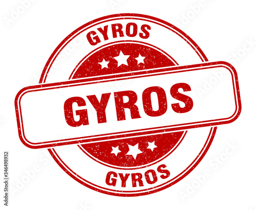 gyros stamp. gyros round grunge sign. label