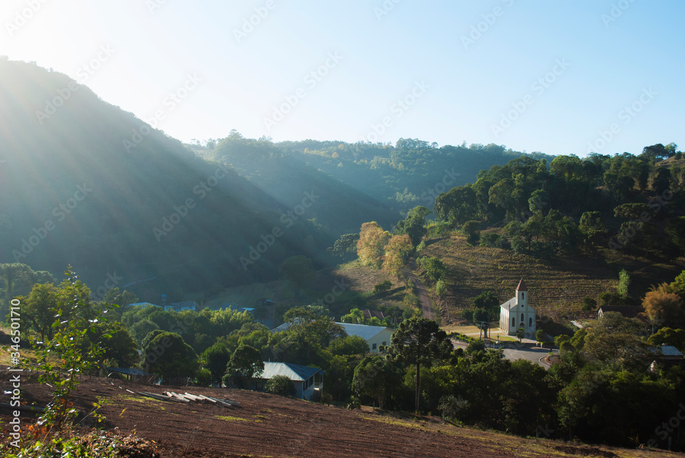 mountain landscape in the morning mountain landscape in the morning