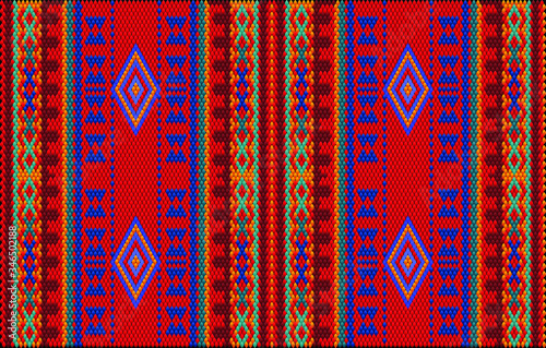 Seamless, ethnic ornament for fabrics, interiors, ceramics and furniture in the Arabic style.