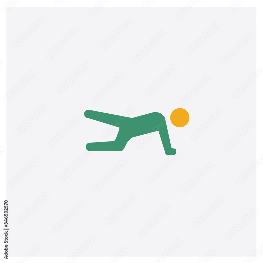 Stretching Leg Exercise concept 2 colored icon. Isolated orange and green Stretching Leg Exercise vector symbol design. Can be used for web and mobile UI/UX Stretching Leg Exercise concept 2 colored icon. Isolated orange and green Stretching Leg Exercise vector symbol design. Can be used for web and mobile UI/UX