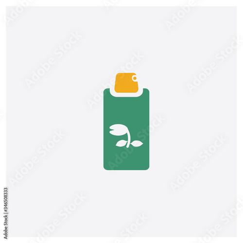 Sprayer concept 2 colored icon. Isolated orange and green Sprayer vector symbol design. Can be used for web and mobile UI/UX