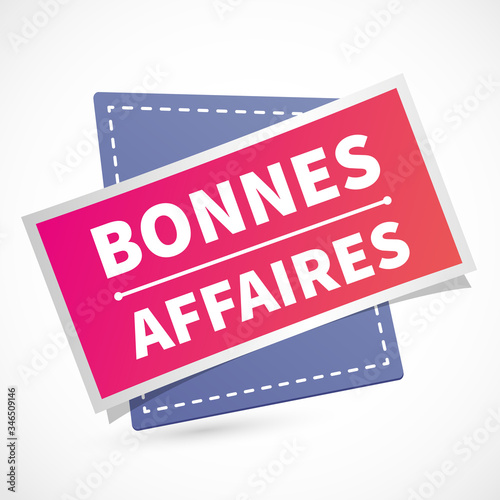 French good deal label illustration