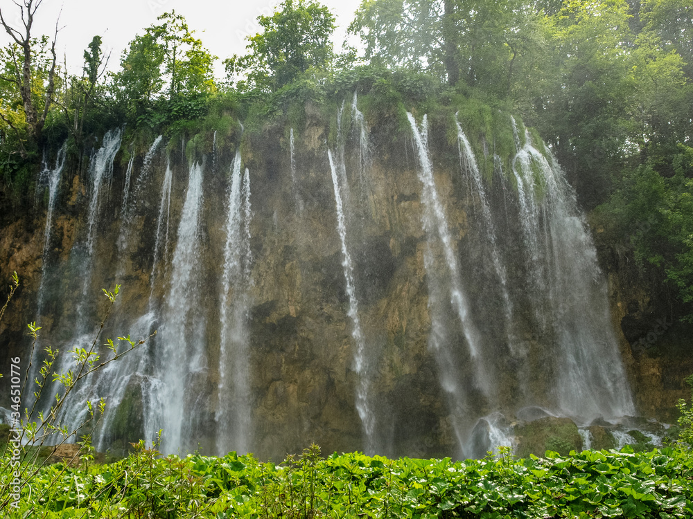 waterfalls and streams in Plitvice Lakes National Park