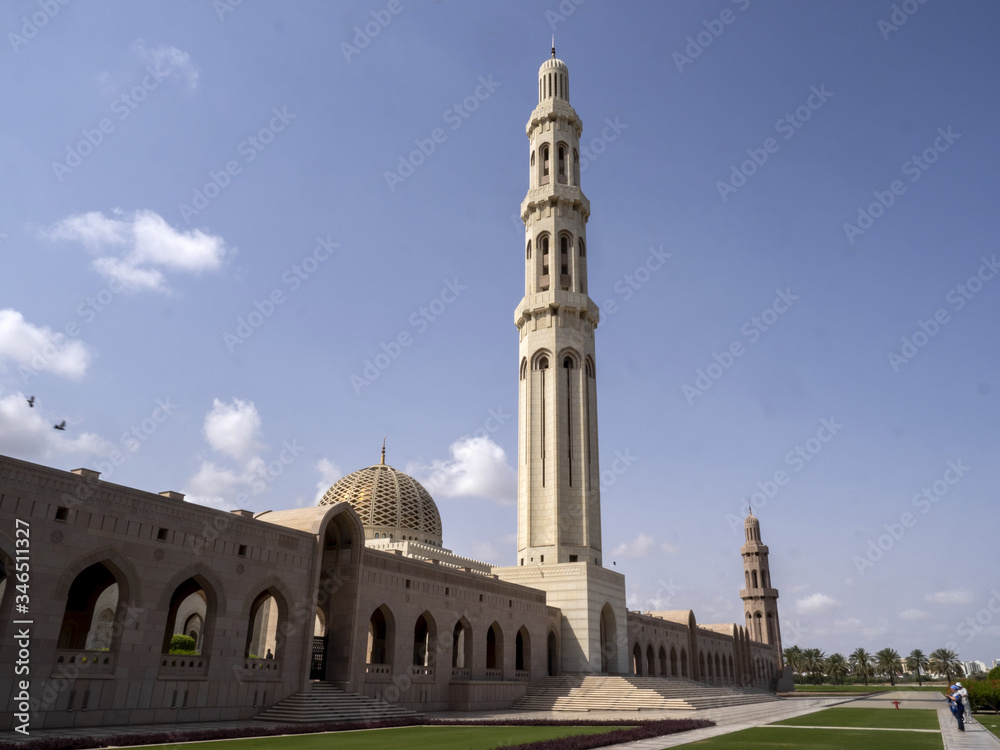 Minarets of Sultan Qaboos Grand Mosque, Muscat Oman