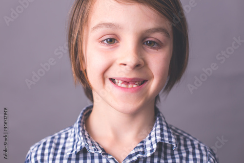 Child, boy, showing different emotions