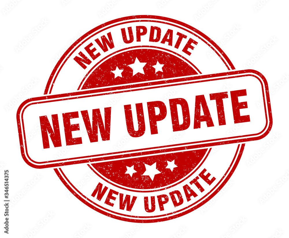 new update stamp. new update round grunge sign. label new update stamp. new update round grunge sign. label