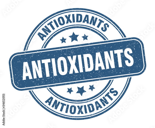 antioxidants stamp. antioxidants label. round grunge sign