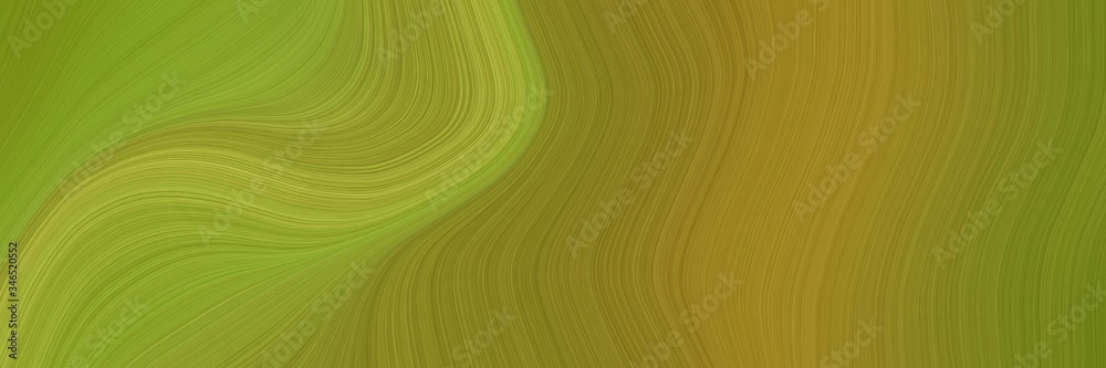 art colorful waves background with olive drab, yellow green and olive colors