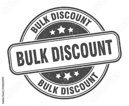 bulk discount stamp. bulk discount round grunge sign. label