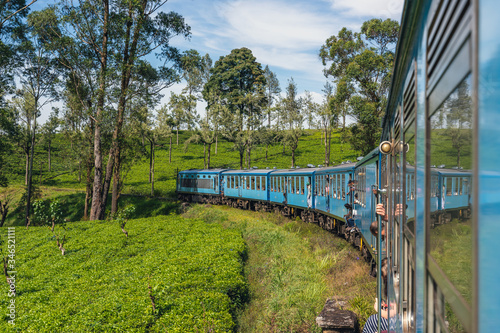 Sri Lanka tea plantation hill amazing country train ride