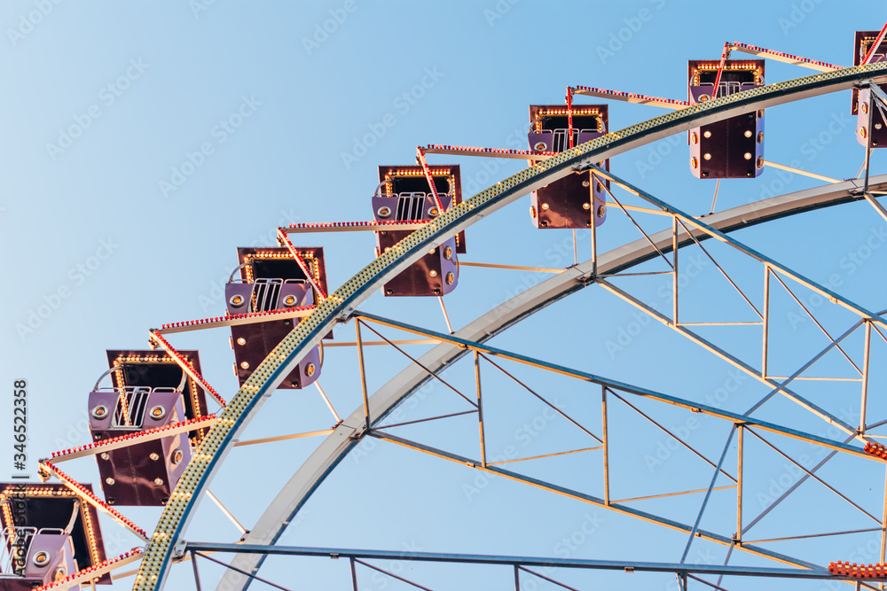 ferris wheel close up