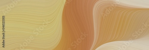 modern decorative waves background with dark khaki, pastel gray and bronze colors
