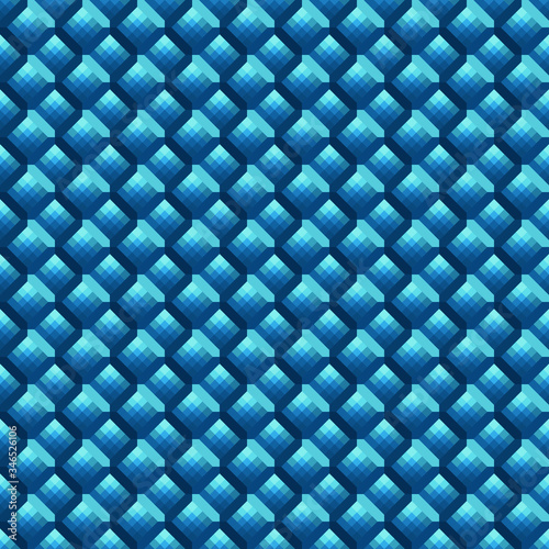 Abstract blue seamless geom...