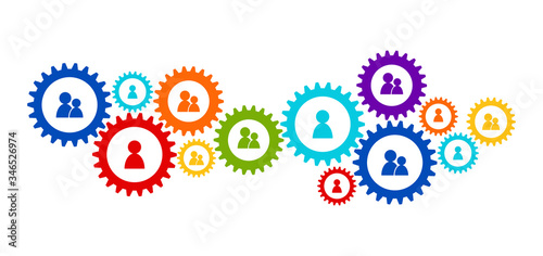 ingranaggi, ruote dentate, lavoro, persone
