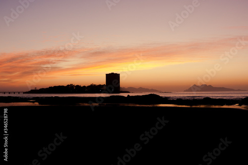 SILHOUETTE IN THE SUNRISE