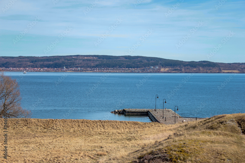 The view over lake Vättern from Visingsö island in Sweden The view over lake Vättern from Visingsö island in Sweden