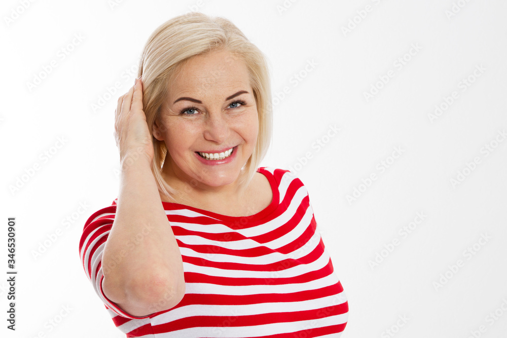 Closeup shot of a beautiful woman smiling heartily, cropped image. Copy space Closeup shot of a beautiful woman smiling heartily, cropped image. Copy space