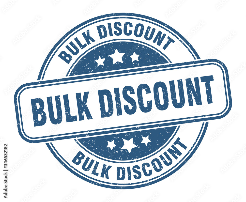 bulk discount stamp. bulk discount round grunge sign. label