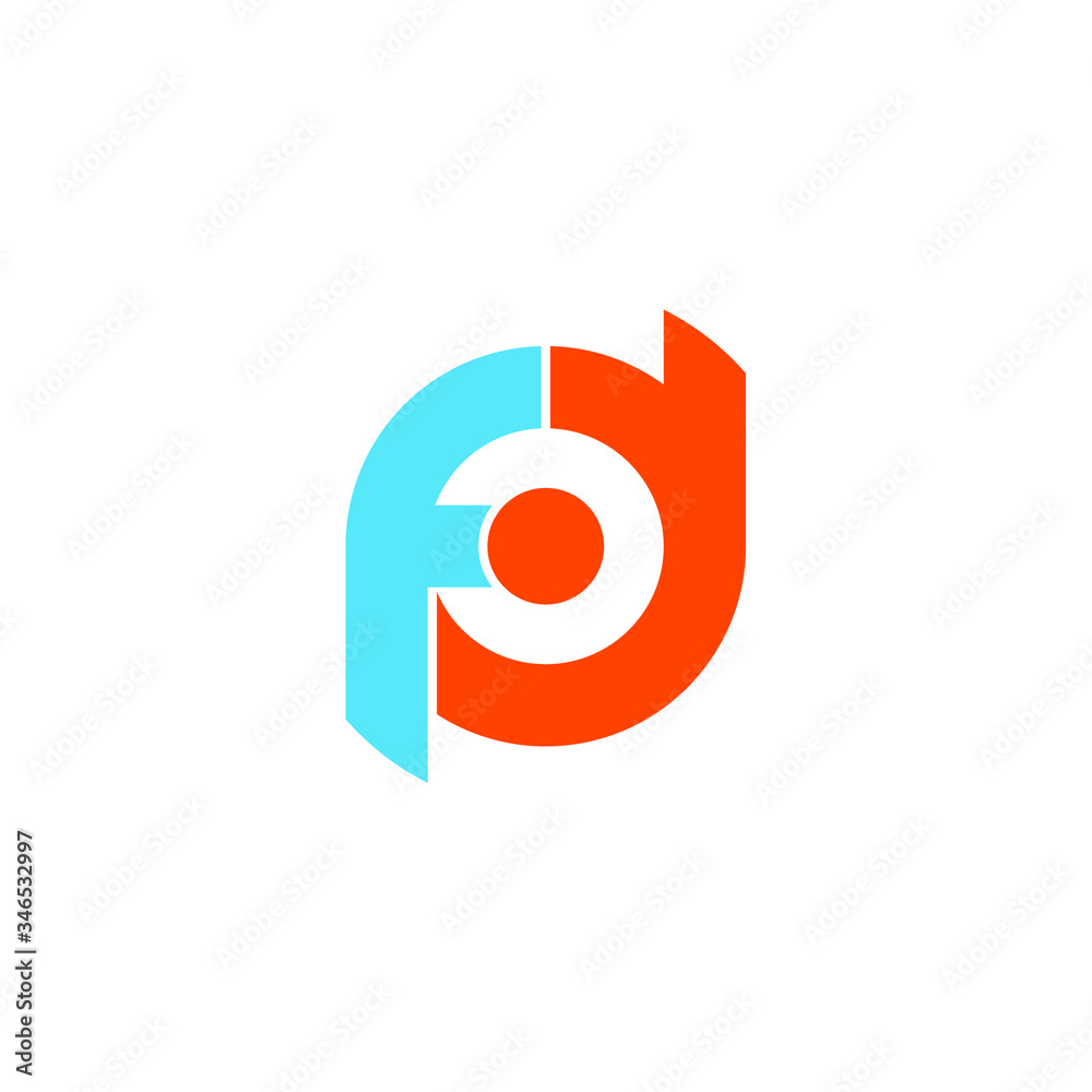 fd letter original monogram logo design fd letter original monogram logo design
