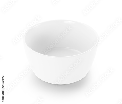 empty color bowl isolated on white background
