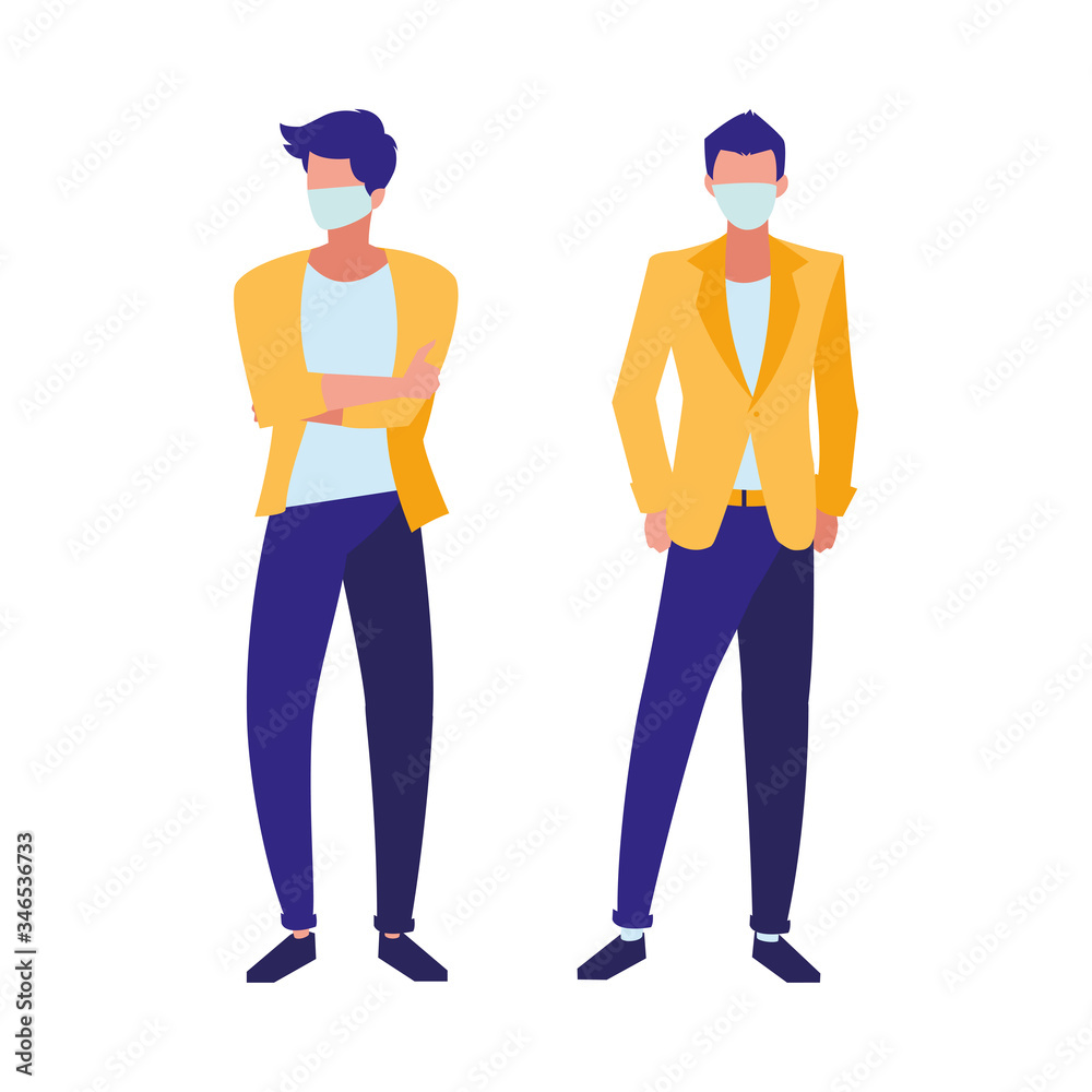 men in the city wearing face mask men in the city wearing face mask