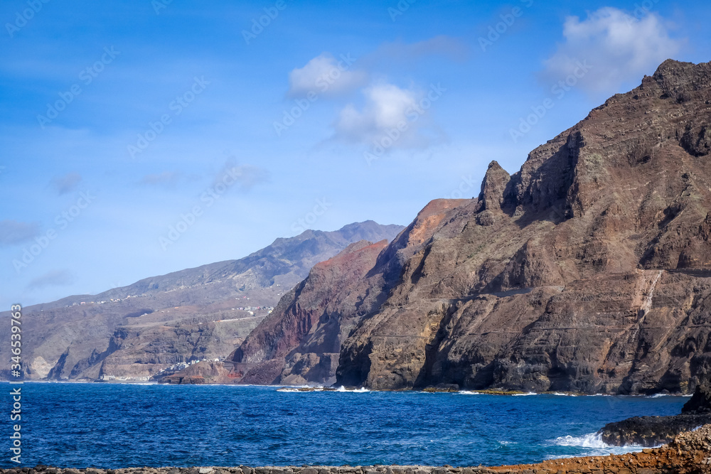 Cliffs and ocean view in Santo Antao island, Cape Verde Cliffs and ocean view in Santo Antao island, Cape Verde