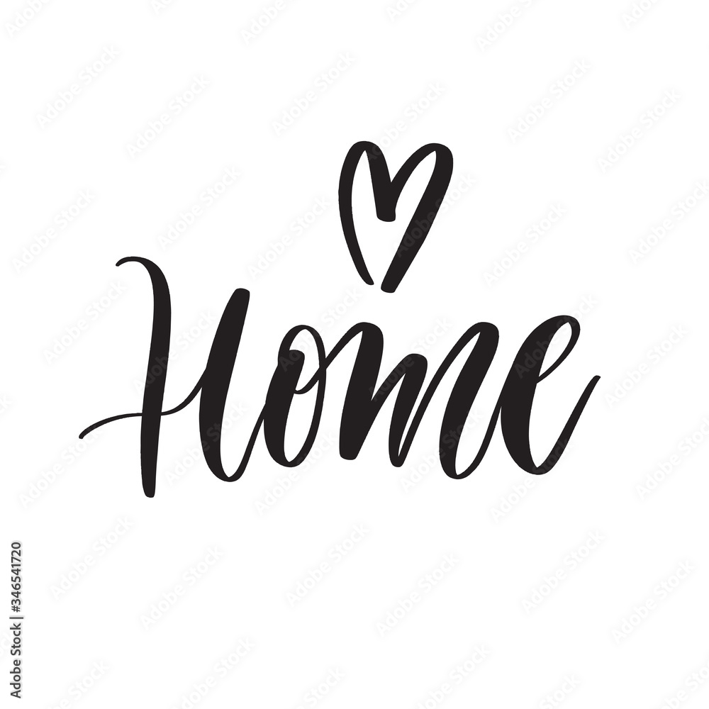Typography lettering quote Home . Typography lettering quote Home .