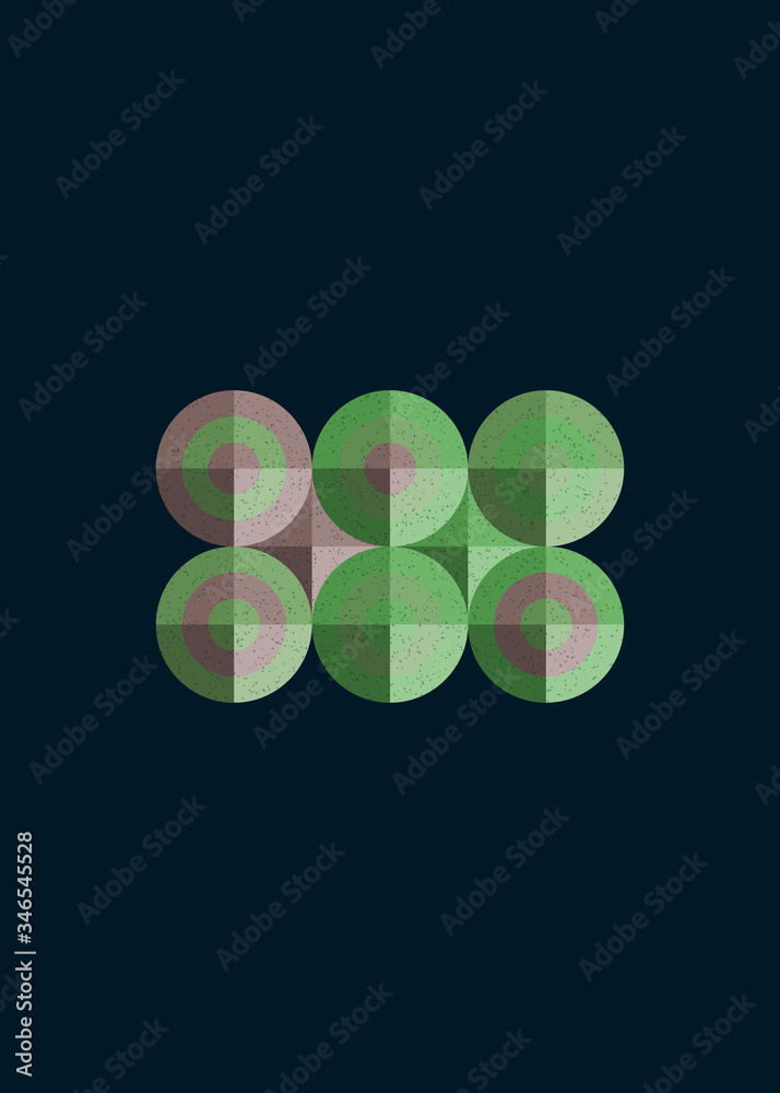 Colour Dots Universe Logo art design illustration Colour Dots Universe Logo art design illustration