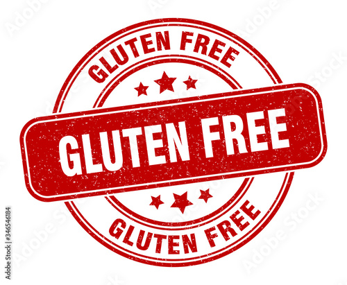 gluten free stamp. gluten free label. round grunge sign