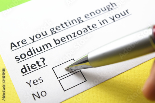 are you getting enough Sodium benzoate? yes or no? photo