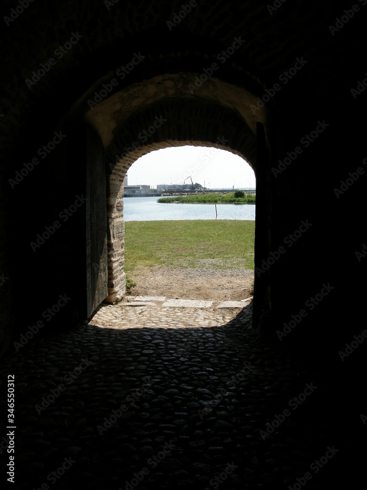 A tunnel at the Kalmar Palace and Fortress in Sweden