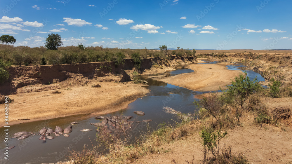 Mara river in National park Maasai Mara - Kenya Mara river in National park Maasai Mara - Kenya