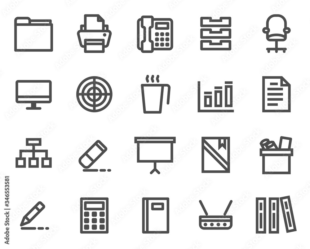 business and office icons.