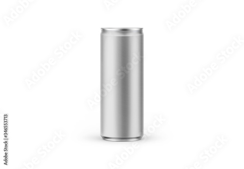 Aluminum slim can isolated on background. Soda can mock up good use for design drink, beer, soda, juice, water or alcohol.