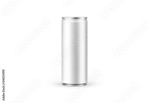 Aluminum slim can isolated on background. Soda can mock up good use for design drink, beer, soda, juice, water or alcohol.
