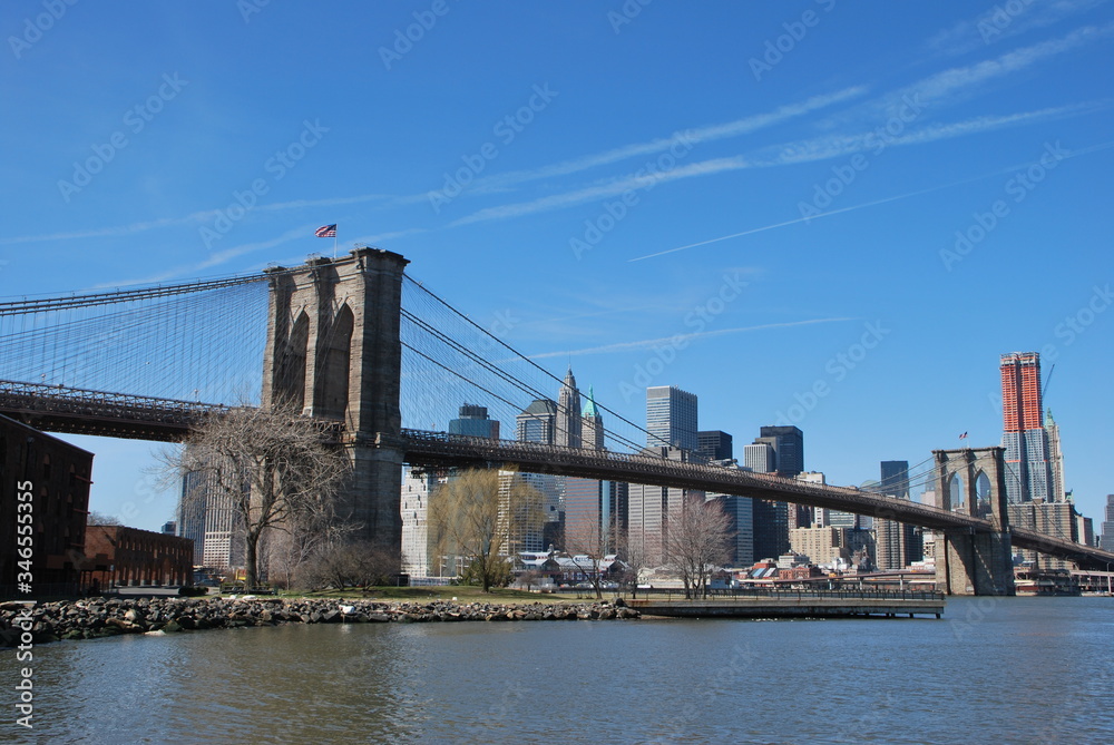 Obraz premium ブルックリンブリッジパークからの眺め